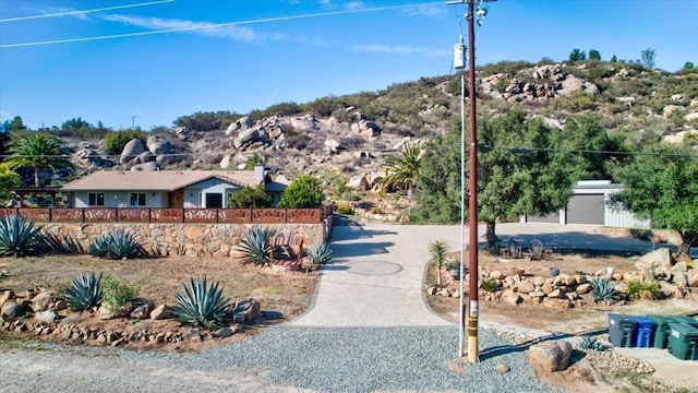 exterior space featuring fence