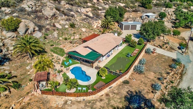 drone / aerial view