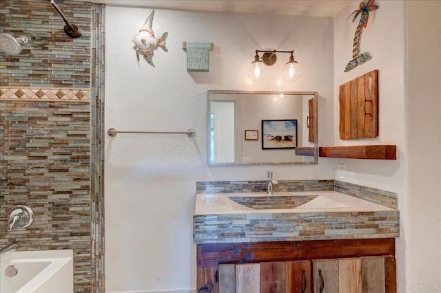 full bathroom with vanity