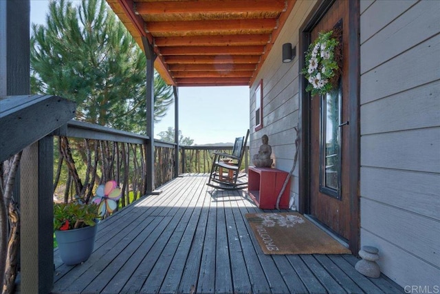 view of deck