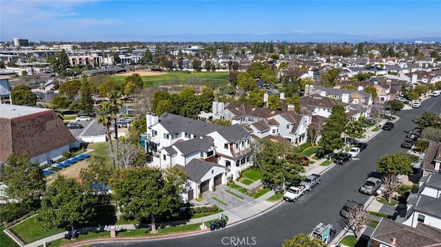 birds eye view of property featuring a residential view