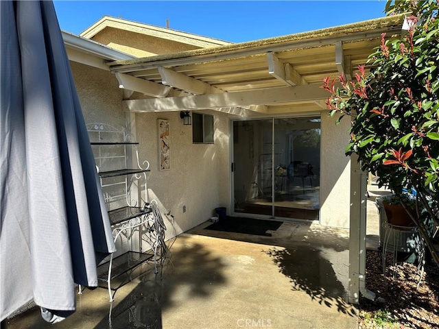 view of patio / terrace featuring a pergola