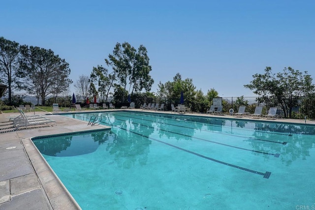 pool with fence