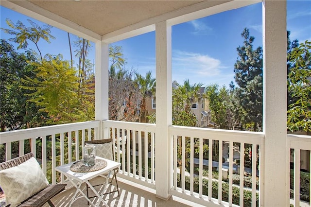 view of balcony