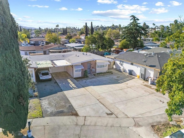 drone / aerial view featuring a residential view