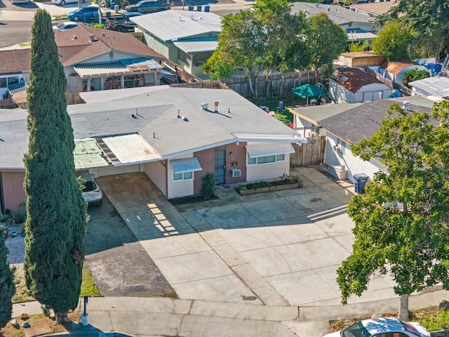 drone / aerial view featuring a residential view