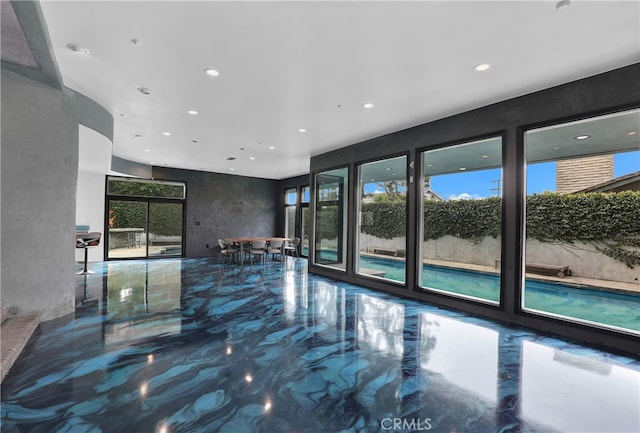 205 Esplanade, San Clemente, CA 92672 - empty room featuring recessed lighting and marble finish floor