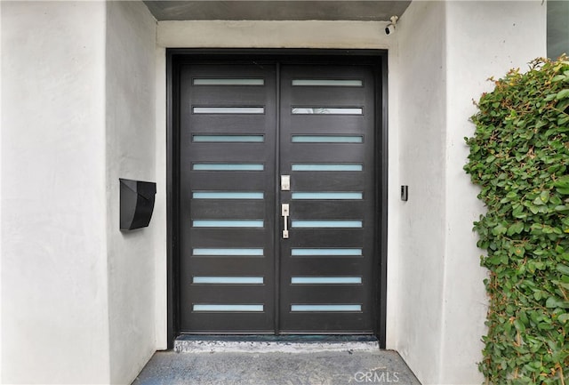 205 Esplanade, San Clemente, CA 92672 - doorway to property featuring french doors and stucco siding