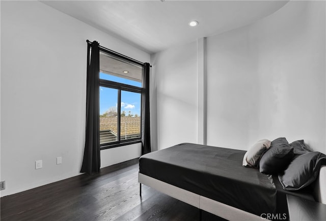 205 Esplanade, San Clemente, CA 92672 - bedroom with baseboards, recessed lighting, and wood finished floors