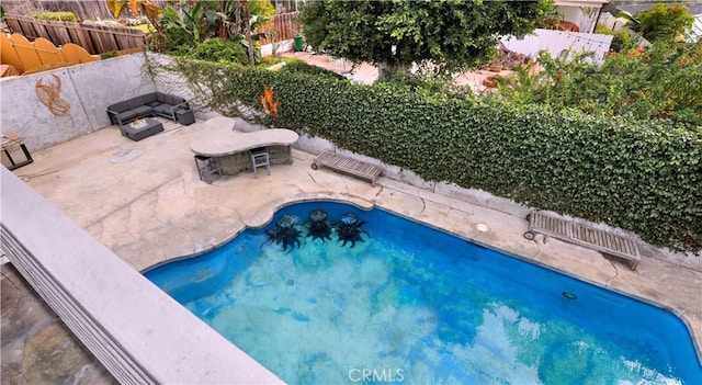 205 Esplanade, San Clemente, CA 92672 - view of pool featuring fence, a fenced in pool, and a patio