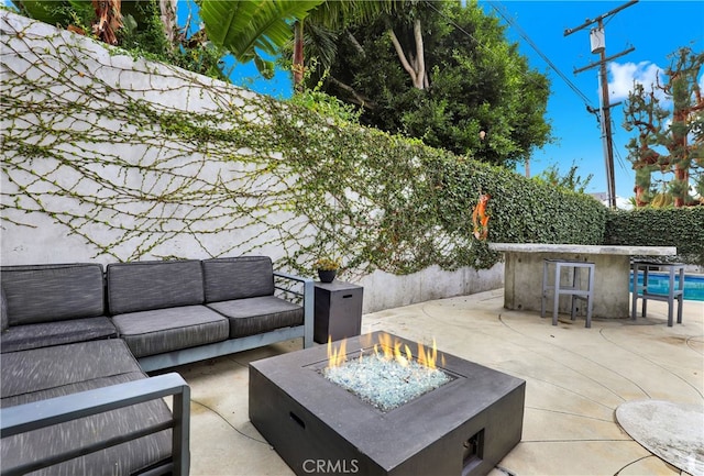 205 Esplanade, San Clemente, CA 92672 - view of patio / terrace with a fire pit
