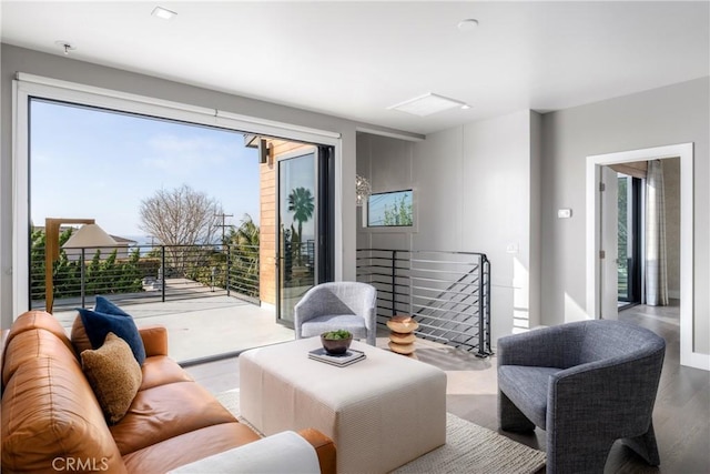 4414 Monaco St, San Diego, CA 92107 - living room featuring healthy amount of natural light and wood finished floors