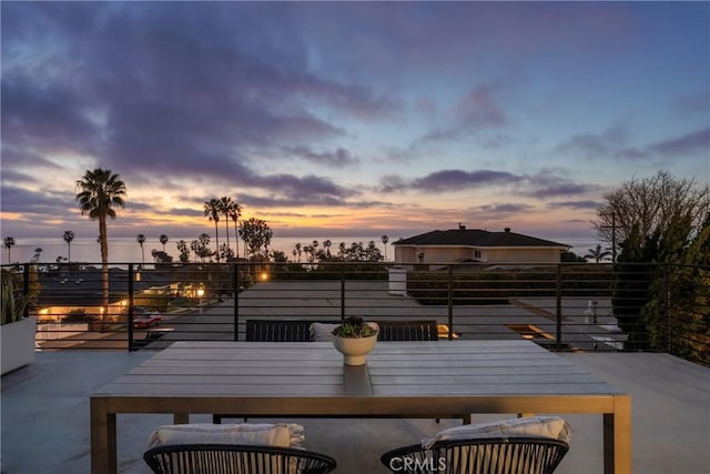 4414 Monaco St, San Diego, CA 92107 - view of patio terrace at dusk