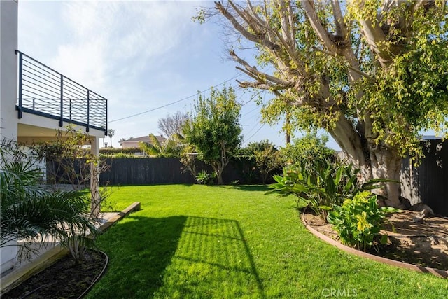 4414 Monaco St, San Diego, CA 92107 - fenced backyard with a balcony