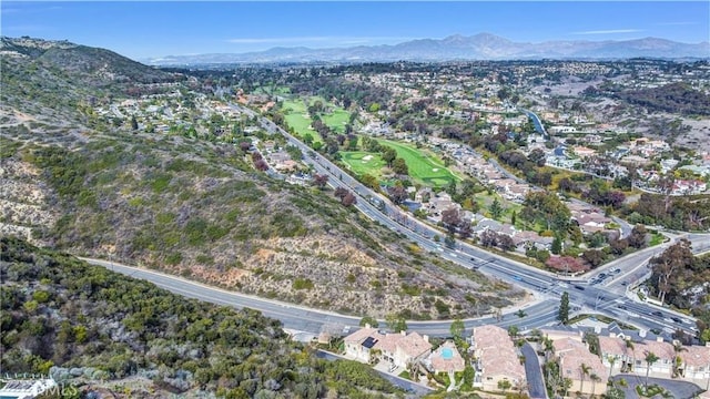 aerial view featuring a mountain view