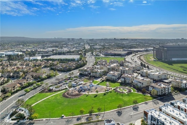 drone / aerial view featuring a view of city