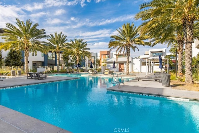 community pool featuring a patio