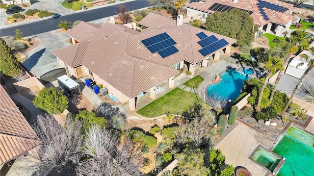 birds eye view of property featuring a residential view