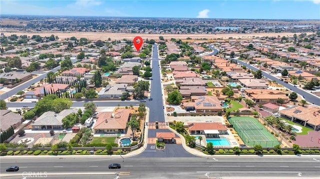 bird's eye view featuring a residential view