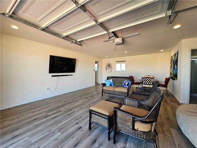 interior space featuring an outdoor hangout area