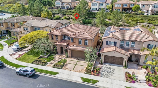 aerial view featuring a residential view