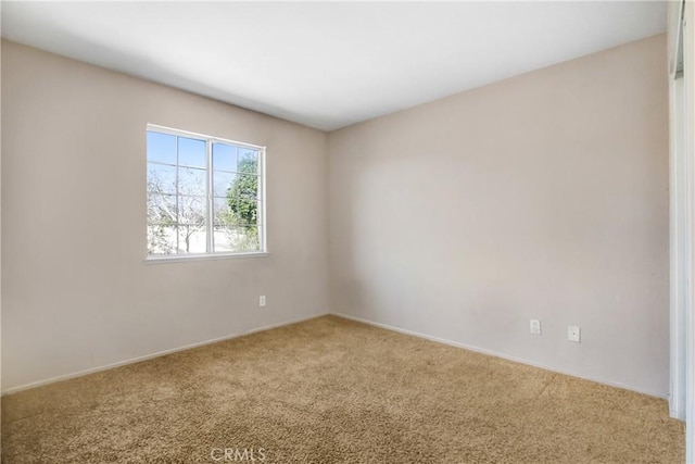 unfurnished room with carpet floors