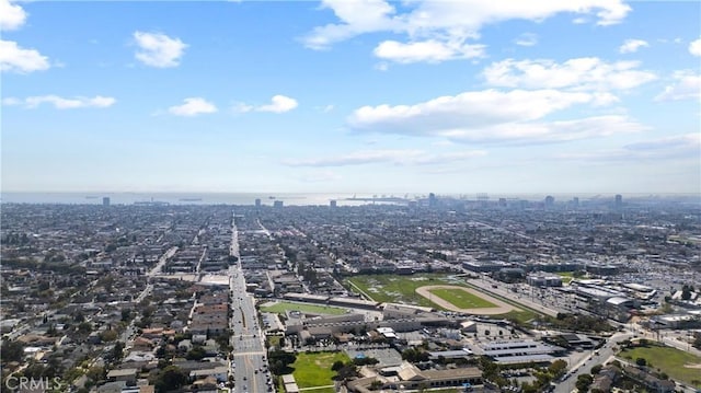 aerial view with a view of city