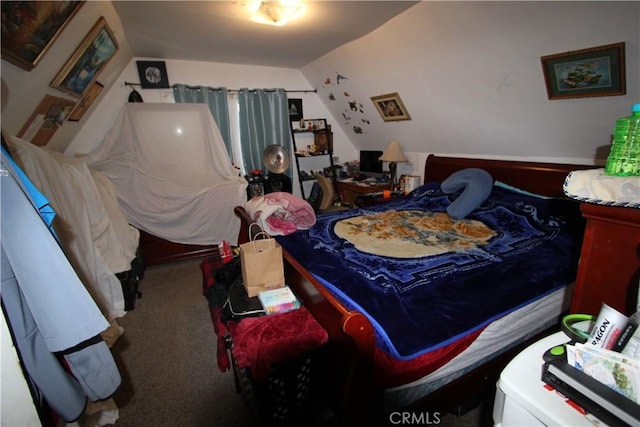 bedroom featuring carpet