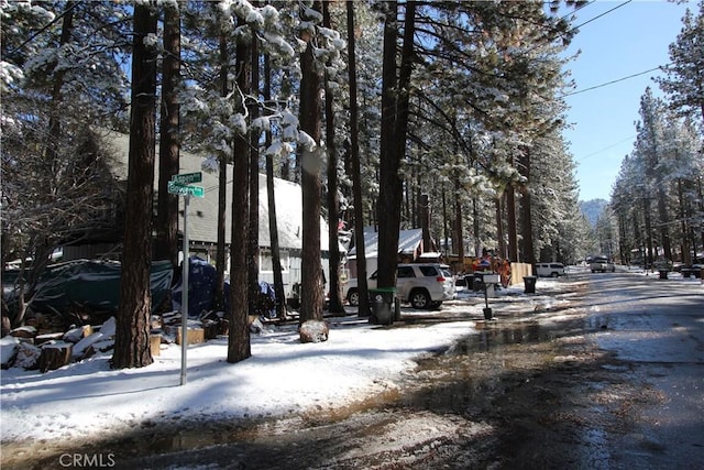 view of road