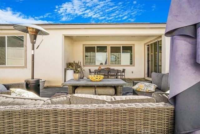 view of patio with outdoor lounge area