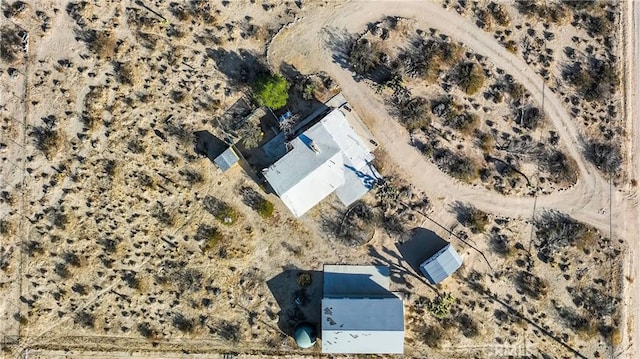 bird's eye view featuring view of desert