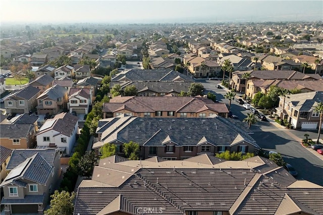 drone / aerial view featuring a residential view