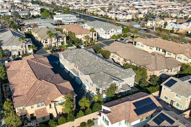 bird's eye view with a residential view