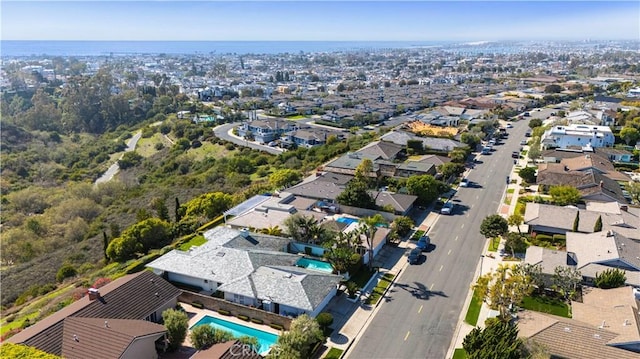 drone / aerial view featuring a residential view