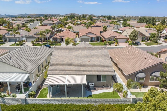 bird's eye view with a residential view