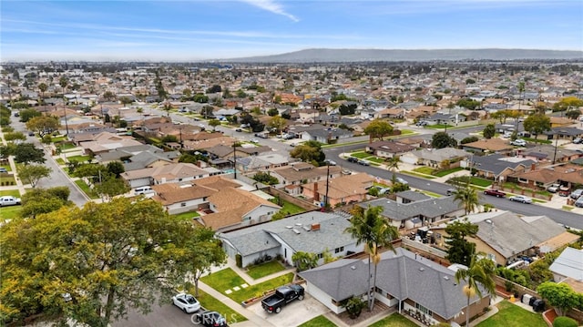 aerial view featuring a residential view