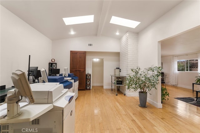19309 Tillman Ave, Carson, CA 90746 - office featuring a skylight and light wood finished floors