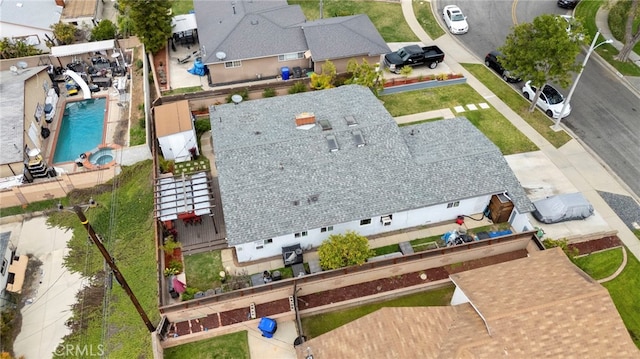 19309 Tillman Ave, Carson, CA 90746 - aerial view of property and surrounding area with a pool