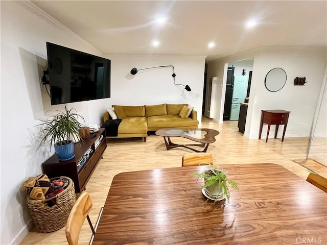 5001 Stoney Creek Rd Unit 356, Culver City, CA 90230 - living room featuring light wood-type flooring and recessed lighting