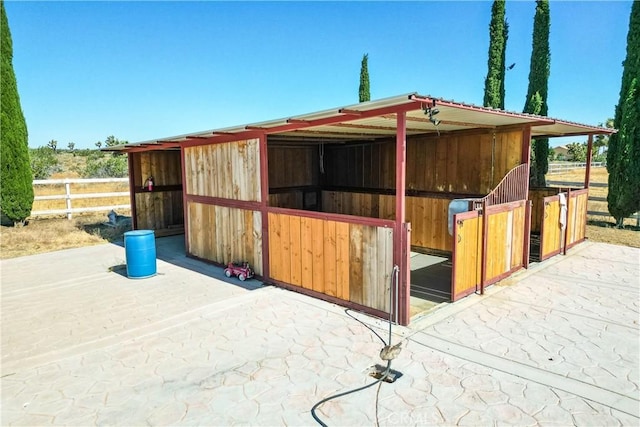 view of stable