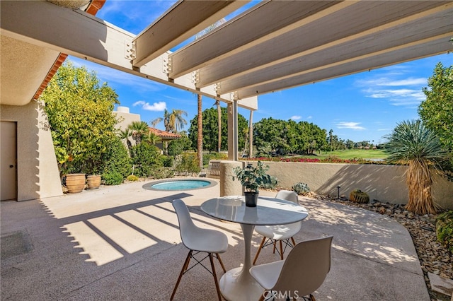 232 Kavenish Dr W, Rancho Mirage, CA 92270 - view of patio / terrace with a fenced in pool