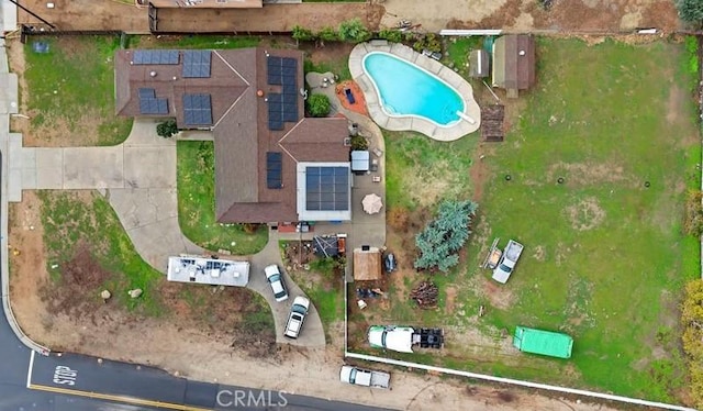 970 3rd St, Norco, CA 92860 - aerial view of property and surrounding area with a pool