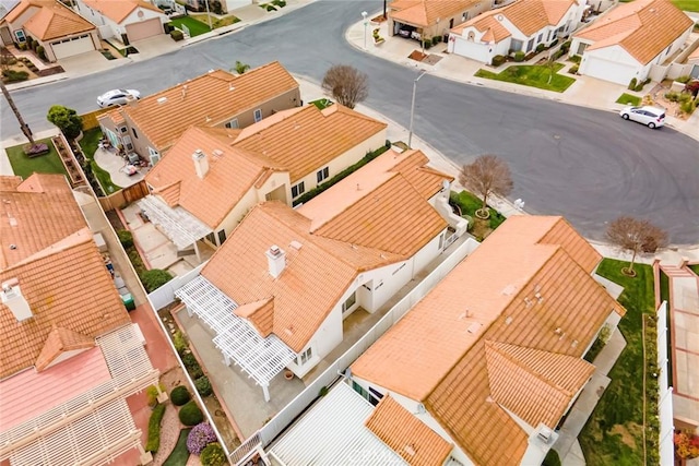 bird's eye view featuring a residential view