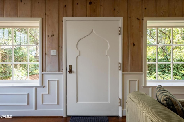 doorway featuring plenty of natural light