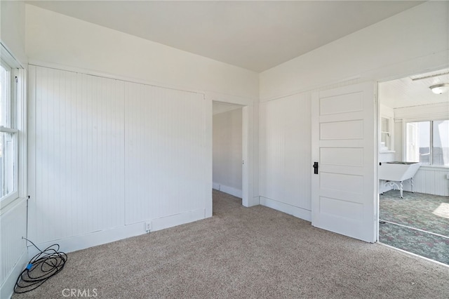 view of carpeted empty room