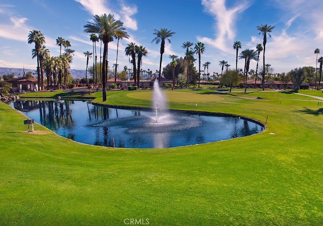 view of water feature