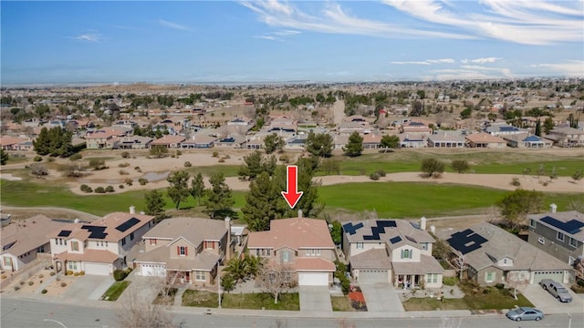 bird's eye view featuring a residential view