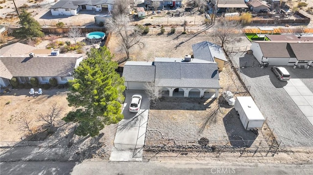 birds eye view of property featuring a residential view