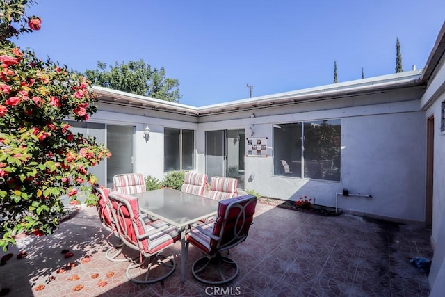 view of patio / terrace with outdoor dining area