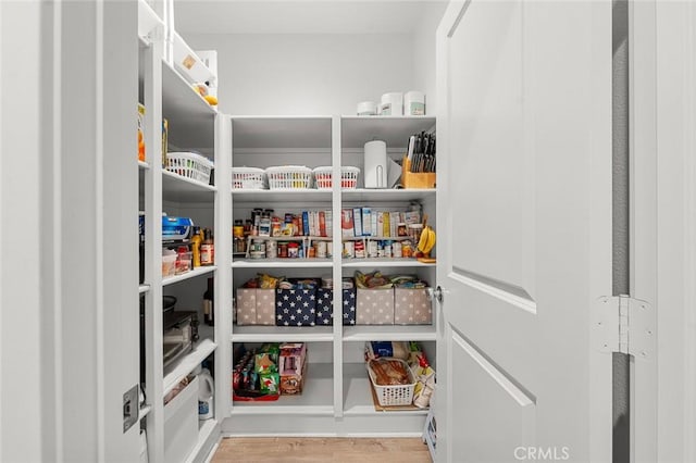 view of pantry